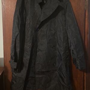 Womens Ralph Lauren Black Double-Breasted Coat